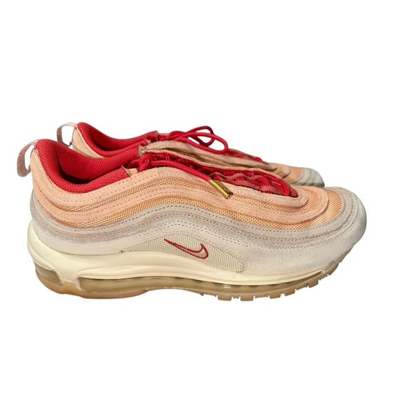 NIKE AIRMAX 97 SISTERHOOD CHALK CASHMERE/ORANGE CHALK-RATTAN WMNS 11 - Picture 3 of 7